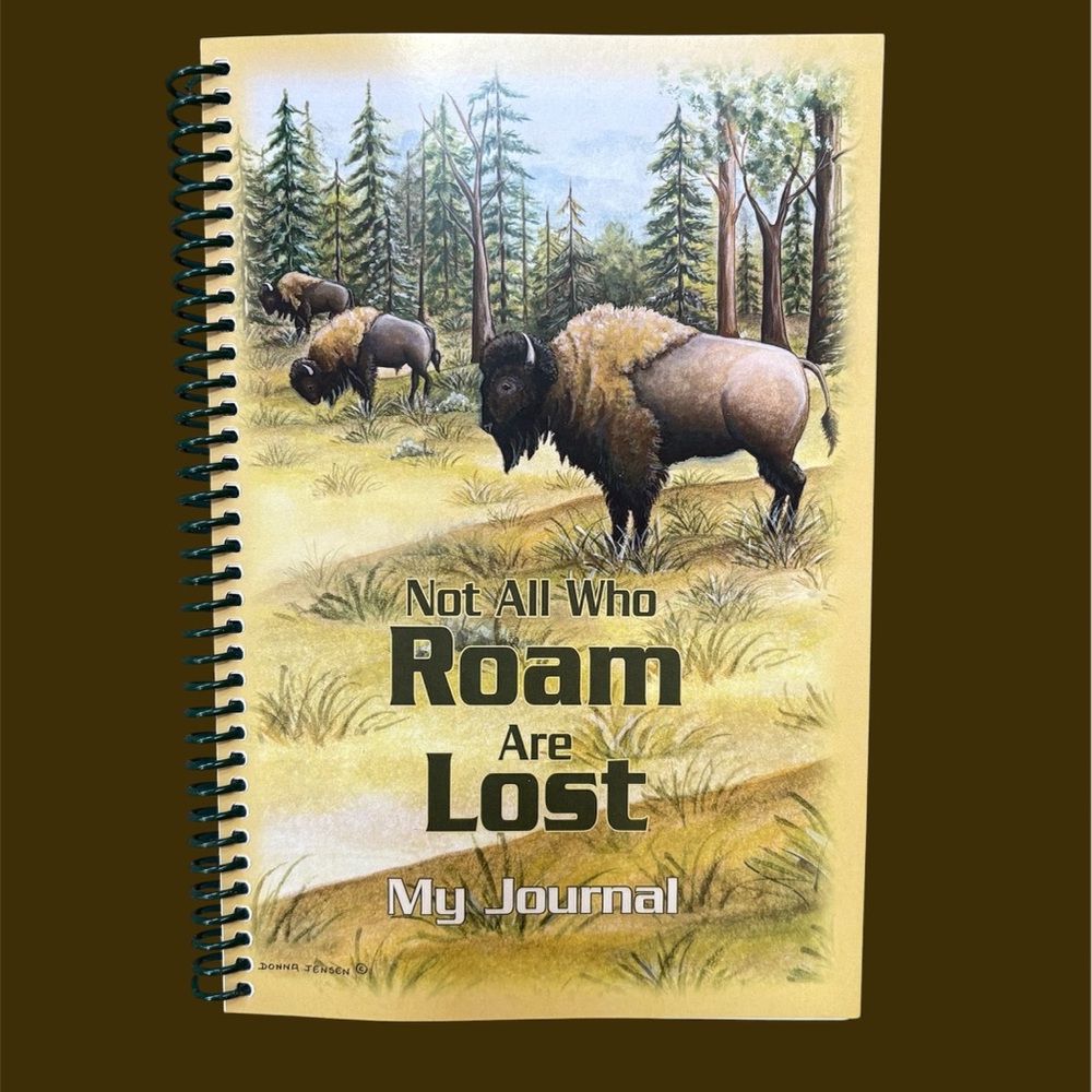 Journal 200 page, new, Bison art, made in USA, spiral bound, sturdy paper